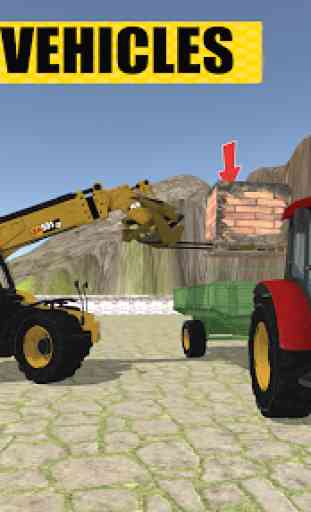 Crane and Tractor Simulation Game 3