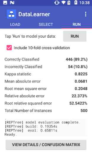 DataLearner - Data Mining Software for Android 1