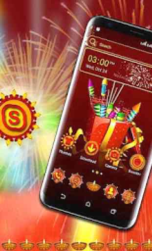 Diwali Crackers Launcher Theme 1