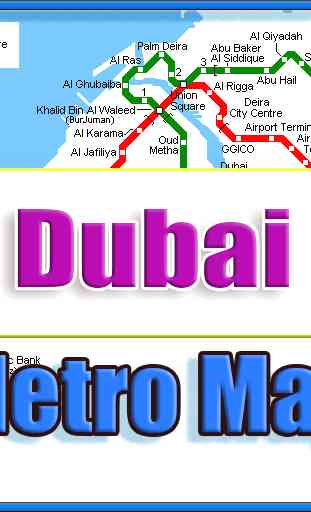 Dubai UAE Metro Map Offline 1