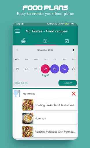 Food recipes, make your food plans 3