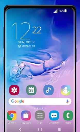 Galaxy S10 blue-rose | Xperia™ Theme 1