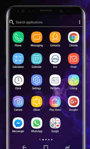 Galaxy S9 purple Theme Xperia™ 2