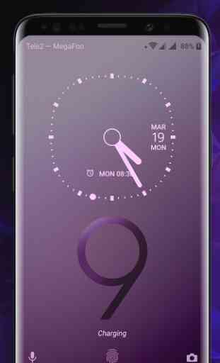 Galaxy S9 purple Theme Xperia™ 3