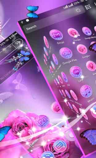 Pink Rose Launcher Theme 3