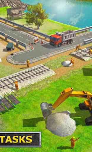 Railroad Tunnel Construction Sim: Train Games 4