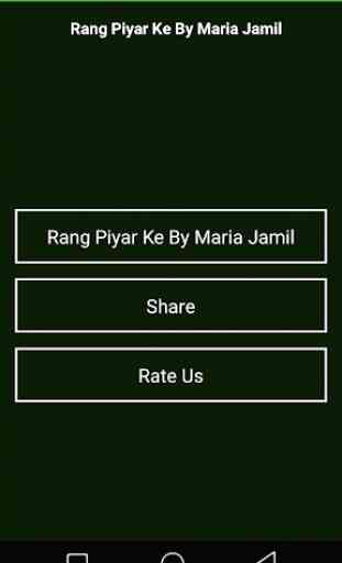 Rang Piyar Ke Urdu Novel By Maria Jamil 1