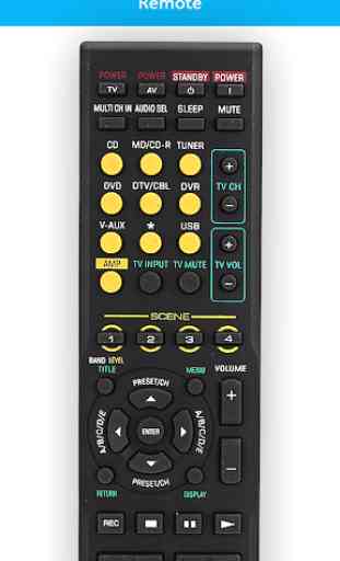 Remote Control For Yamaha HTR 1