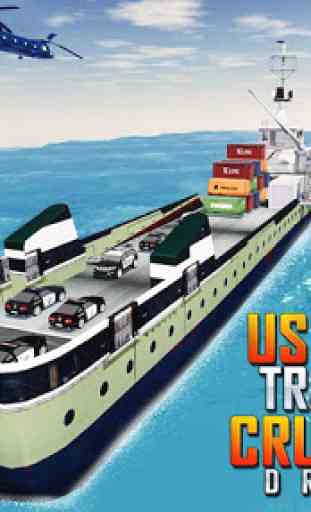 US Police Transport Cruise Ship Driving Game 2