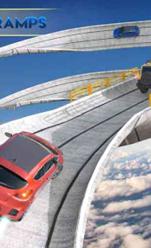 Vertical Mega Ramp Impossible Car Stunts 3