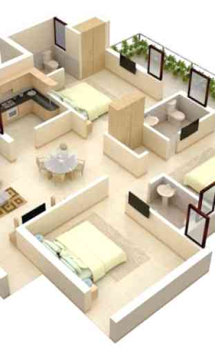 100 Best 3D Home Plans Minimalist 3