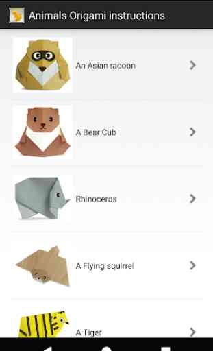 Animal Origami: free origami app, origami folding 1