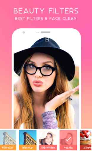 Beauty camera HD - Selfie Filters Face Makeover 4