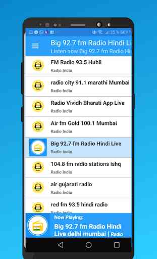 Big 92.7 fm Radio Hindi Live delhi mumbai 2