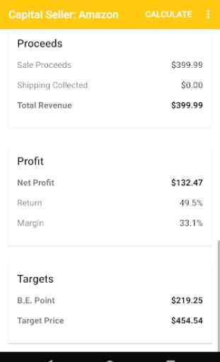 Capital Seller - Amazon Fee & Profit Calculator 2