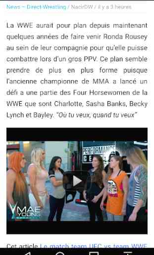 Catch nouvelles et rumeurs En Francais (WWE News) 4