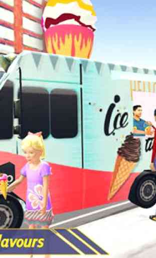 City Ice Cream Man Free Delivery Simulator Game 3D 3