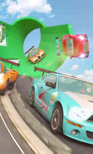 City Rooftop Stunt Car Racing Ramps 3