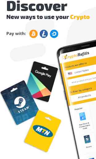 CryptoRefills: Buy Gift Cards & Topup with Bitcoin 1
