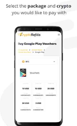 CryptoRefills: Buy Gift Cards & Topup with Bitcoin 3