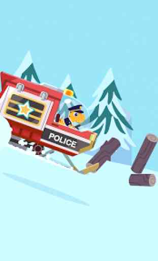 Dinosaur Police Car - Police Chase Games for Kids 4