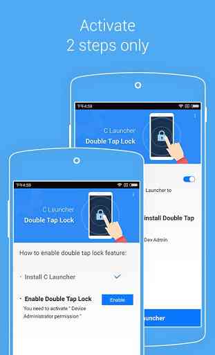 Fast Locker: Double Tap Lock Screen for U Launcher 2