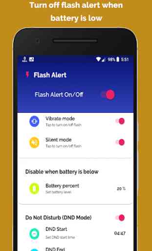 Flash Alert on Call - 2019 Flashlight blinking 2