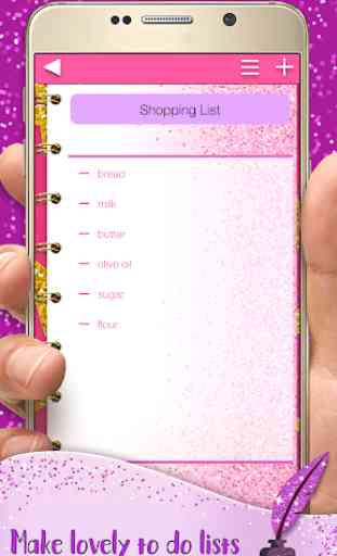 Glitter Notepad Notes 4