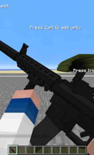 Guns mod for Minecraft PE 4