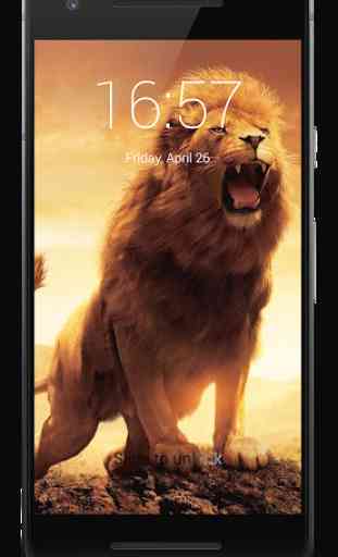 Lion King Of Animals HD Lock Screen 1