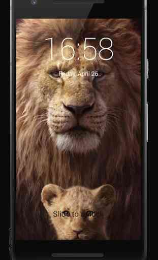 Lion King Of Animals HD Lock Screen 2
