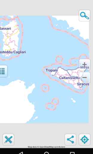 Map islands of Italy offline 2
