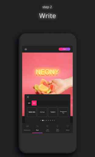 NEONY - writing neon sign text on photo easy 4