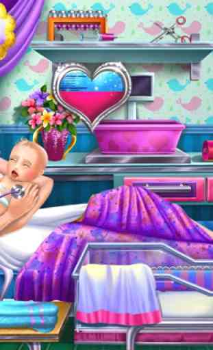 Pregnant mom newborn baby doctor mommy birth games 3