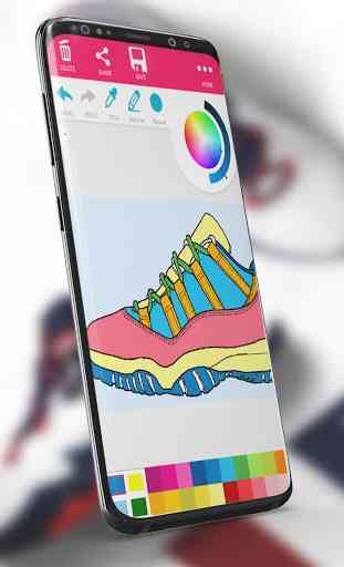 Sneakers Coloring Book - Shoes Coloring 1