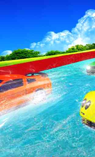 Water Slide Car Racing adventure 2019 2