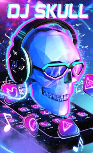 3D DJ Skull & Rock Music Theme 2