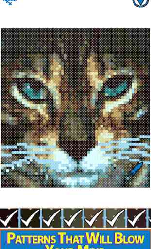 Animals Cross Stitch : Needlework Color by Numbers 2