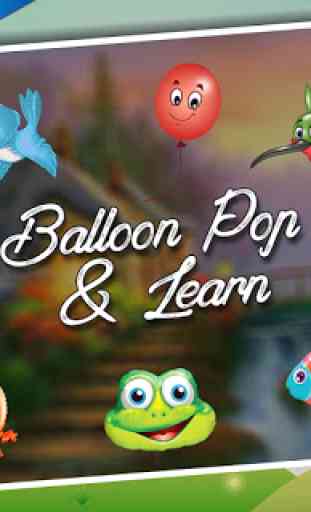 Balloon Pop and Learn for kids 1