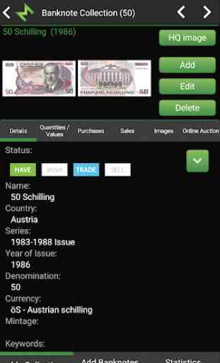 Banknote Mate - The banknote collecting app 4