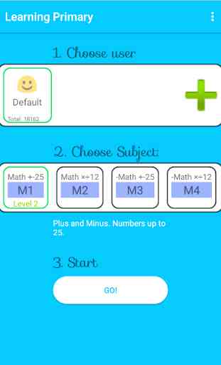 Basics in education and learning Math 1