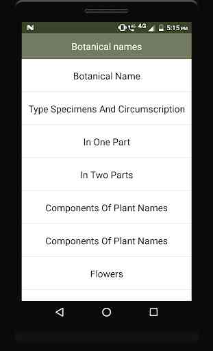 Botanical names 2