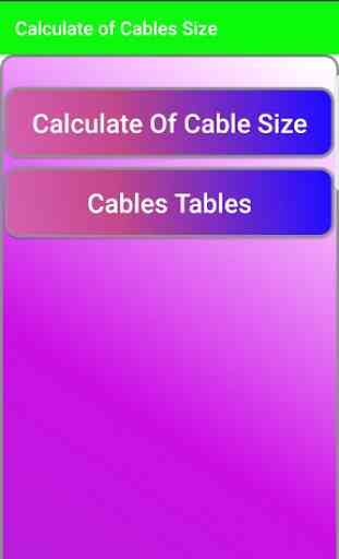 Cable Size Calculator 1