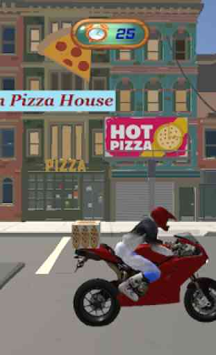 City Pizza Delivery Bike Rider 2