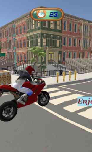 City Pizza Delivery Bike Rider 3