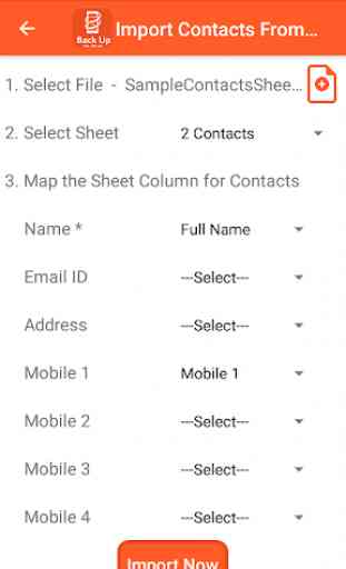 Contacts Backup To XLSX PDF and CSV 3