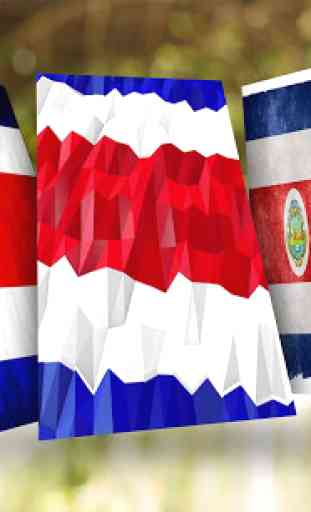 Costa Rica Flag Wallpaper 1