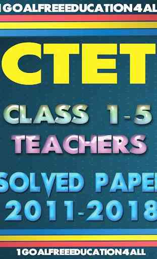 CTET Paper-I Class I-V 1