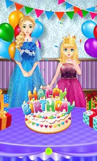 Cute Girl Birthday Celebration Party: Girl Games 1