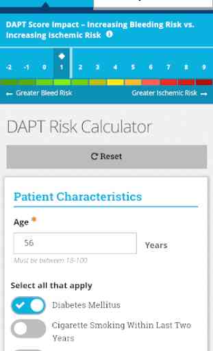 DAPT Risk Calculator 1